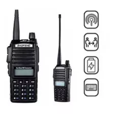 Radio Baofeng Uv 82 Plus Walkie Talkie Vhf Uhf Ip68 Cor Preto