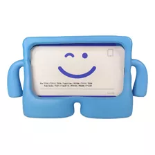 Capa Tablet 7 Polegadas Universal Infantil Emborrachada Cor Azul Bracinho