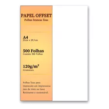 Papel Offset A4 Branco 500 Folhas Sulfite 120g Chambril Top