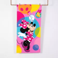 Toalla De Playa 68x137 Diseño Mickey O Minnie Mouse Disney Color Rosa