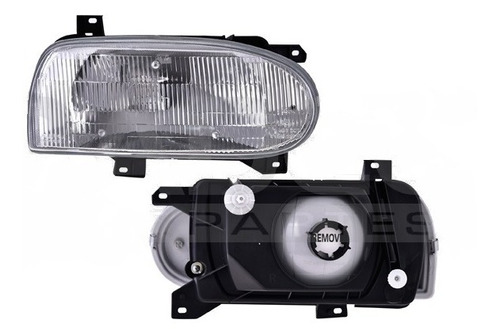 Par De Faros Depo Volkswagen Golf A3 1993-1999 Mica Vidrio Foto 3