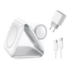 Carregador Rápido 3 Em 1 Wireless Para iPhone/AirPods/watch