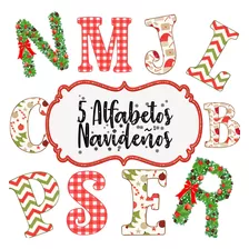 Alfabetos Navidad Digitales Imprimibles Png Alta Calidad