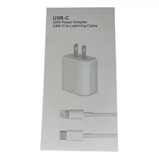 Cargador Ip Oem De Celular Completo Carga Rápida + Cable 20w