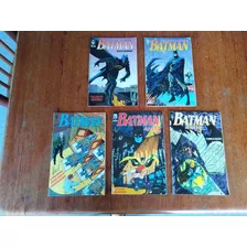 5 Revista Batman Com N° 0, 1, 2, 4 E 5 De 1990. Coleção Jóia