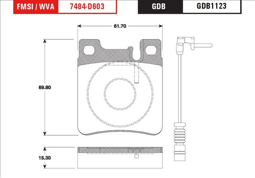 Balata  Trasera Chrysler Crossfire 2005-2006 Srt6  1 Jgo Foto 2