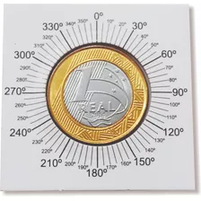 Coin Holder Autocolante Com Medidor Angular Com 100 Unid.