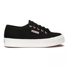 Tenis Plataforma Negro 2730 Mid Platform Superga Superga