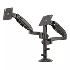 Suporte Duplo Monitor Articulado Mesa Morsa Pistão 17 A 35