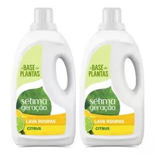 Kit 2 Lava-roupas Líquido Sétima Geração Citrus 3l