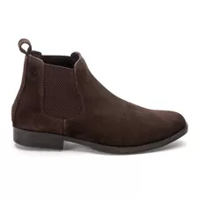 Botina Country Masculina Chelsea Boot Toda Em Couro Camurça