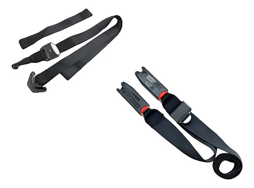 Cinto Isofix Top Tether Superior + Inferior Cadeirinha Carro Cor Preto