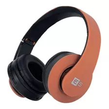 Auriculares Audifonos Bluetooth Eurosound Fluid Marron Color De La Luz Azul