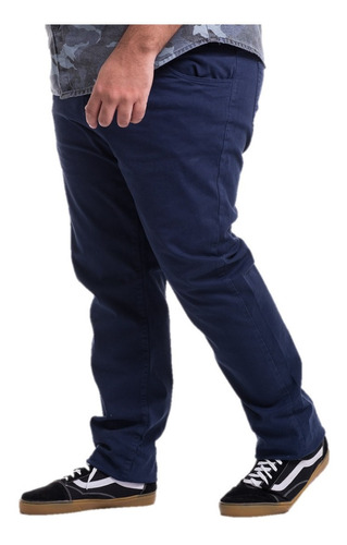Calça Jeans Sarja Com Lycra Masculina Plus Size