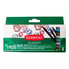 Derwent Academy Caja Con 8 Marcadores Metálicos 