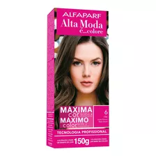 Kit Tintura Alfaparf Alta Moda É Colore Pigmentos Micronizados Concentrados Tono 6 Rubio Oscuro