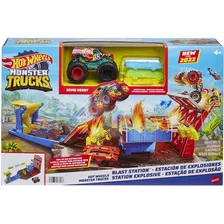 Hot Wheels Monster Truck Estação De Explosão - Mattel Hfb12 Cor Sortido