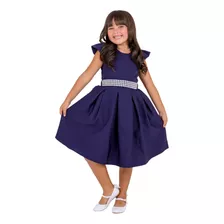 Vestido Infantil Pérola Moda Evangélica Festa Casamento Luxo