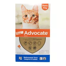 Antipulgas Advocate Gatos Hasta 4 Kg Y A