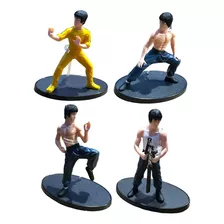 Set 4 Figuras Bruce Lee Colección Sorpresa Juegos Acción10cm