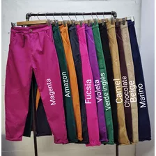 Pantalón Mujer Pinzado Elastizado Moda Dama 