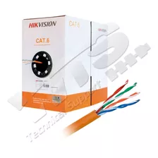 Cable Red Utp Cat6 100% Cobre Hikvision Cctv Ip Dvr 100mts