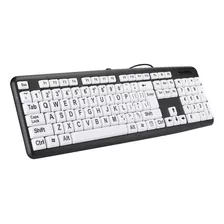 Teclado Para Ancianos, Teclado De Diseno Qwerty De 104 Tecla