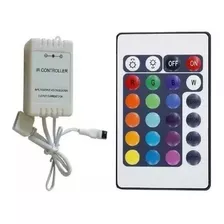 Controlador+controle 24 Teclas Para Fita Led Rgb 5050 E 3528