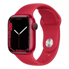 Apple Watch Series 7 41mm Red Aluminum Sport Band 