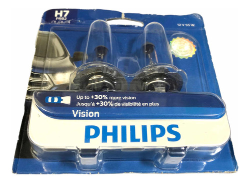 Set 2x Foco Halgeno Philips Vision Oem Agencia 12v H7 55w Foto 4