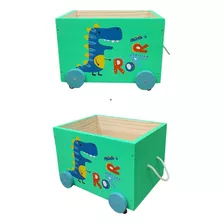Kit Caixotes Toy Box Organizadores De Brinquedos Dinossauro
