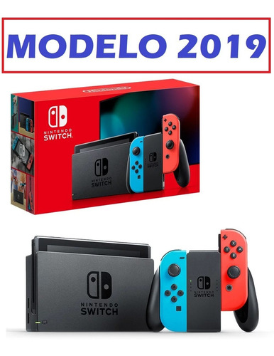 Nintendo Switch Nuevo Modelo 2019 + Vidrio Templado