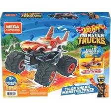 Blocos De Montar Hot Wheels - Monster Trucks - Tiger Shark