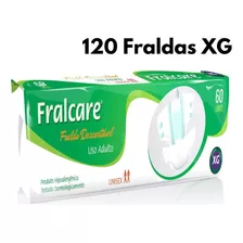 Fralda Adulto Fralcare Tamanho Xg Com 120 Unidades