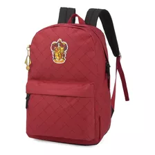 Mochila Mala Escolar Gryffindor Viagem Harry Potter Hogwarts Cor Vermelho Desenho Do Tecido Grifinória