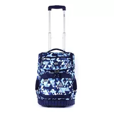 Mochila Con Carro Elf Base De Goma Triangulo Azul 6446b