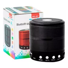 Mini Caixinha De Som Portátil Com Bluetooth & Speaker Ws-887