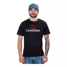 Camiseta Masculina Country Campero Manga Curta Preto