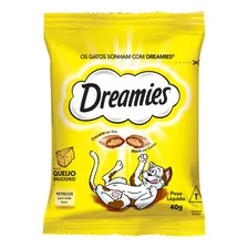 Petisco Para Gatos Adultos Queijo Dreamies Pacote 40g