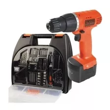 Furadeira E Parafusadeira Black Decker, Modelo Cd121k100,kit Com 101 Acessórios, Maleta E Carregador Bivolt, 12v