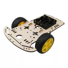 Kit Carro Smart Robot Chasis 2wd Madera Seguidor Arduino 