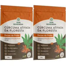 2un Cúrcuma Com Pimenta Preta Em Pó 60g Regenera