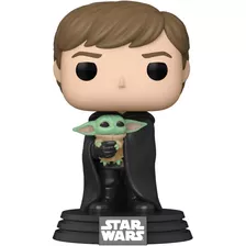 Funko Pop Star Wars Luke Con El Niño With The Child, Gangazo