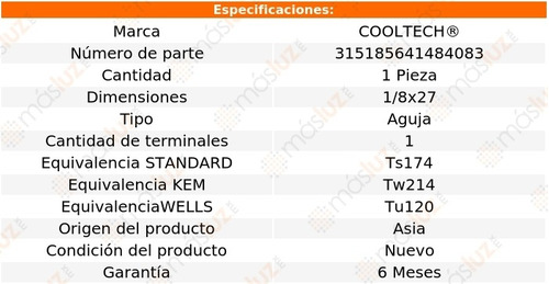 (1) Bulbo Indicador Temperatura Lanos 1.6l 4 Cil 99/02 Foto 2