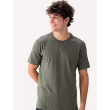 Camiseta Calvin Klein Jeans Dark New Logo Verde Militar