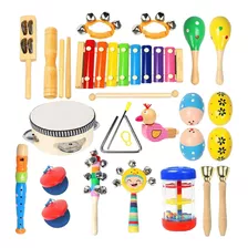 22 Piezas De Instrumentos De Percusión, Juguetes Para Niños