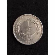 Moneda Chile 1/2 Centésimo Aluminio 1962. J