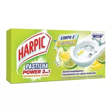 Pastilha Sanitária Adesiva Harpic 9g 2 Em 1 Citrus 3 Un