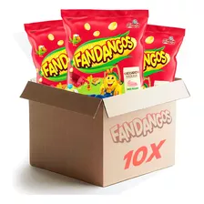 Kit 10 Pacotes De Salgadinho Fandangos Sabor Presunto 37g