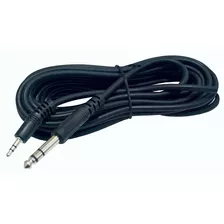 Cable Plug 6.5 A Mini Plug 3.5 Estereo 2 Metros Macho Macho